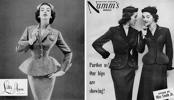 vintage pencil skirt ads